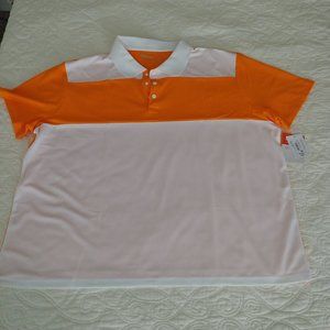NWT - Sports Illustrated Vols Orange and White Polo - Size XXL